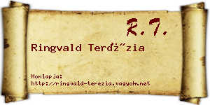 Ringvald Terézia névjegykártya